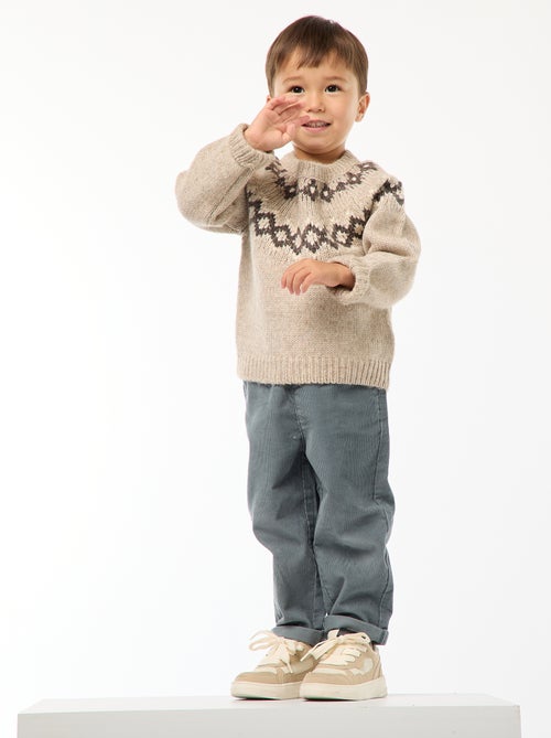 Camisola quente jacquard - Kiabi