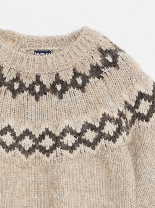 Camisola quente jacquard - Kiabi