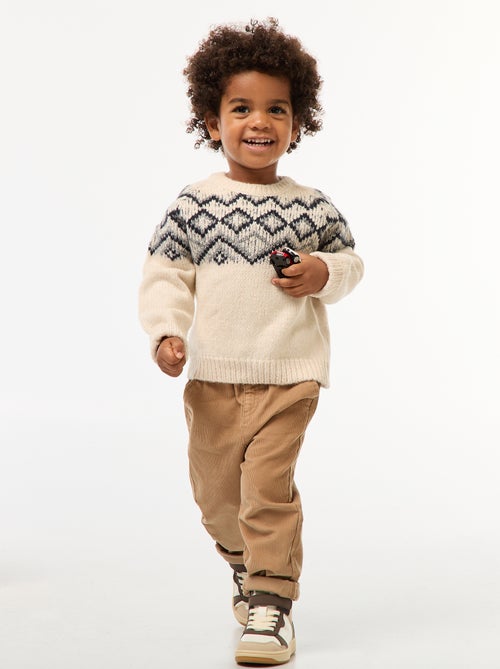 Camisola quente jacquard - Kiabi