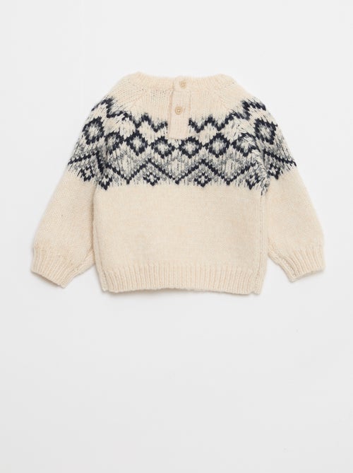 Camisola quente jacquard - Kiabi