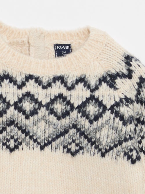 Camisola quente jacquard - Kiabi