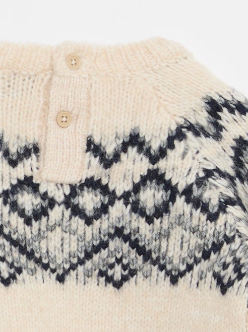 Camisola quente jacquard - Kiabi