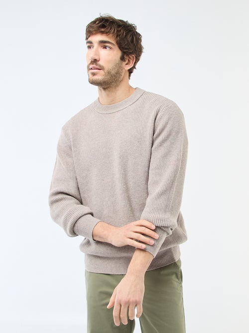 Camisola quente lisa - Kiabi