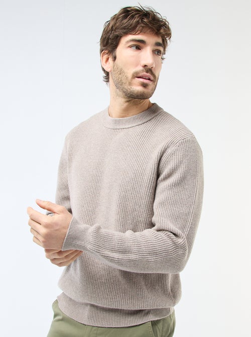 Camisola quente lisa - Kiabi