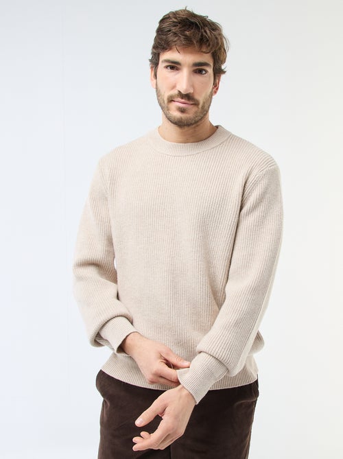 Camisola quente lisa - Kiabi