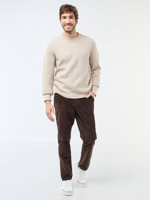 Camisola quente lisa - Kiabi