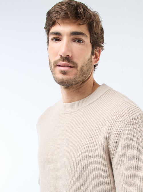 Camisola quente lisa - Kiabi