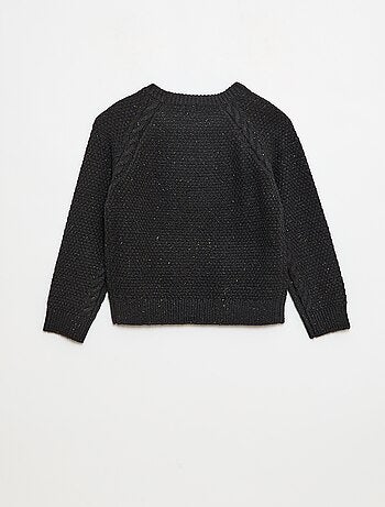 Camisola quente lisa de gola redonda