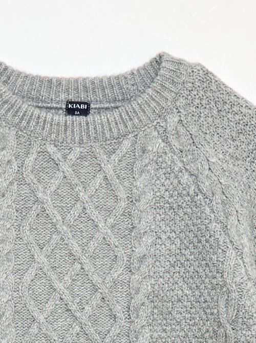 Camisola quente lisa de gola redonda - Kiabi