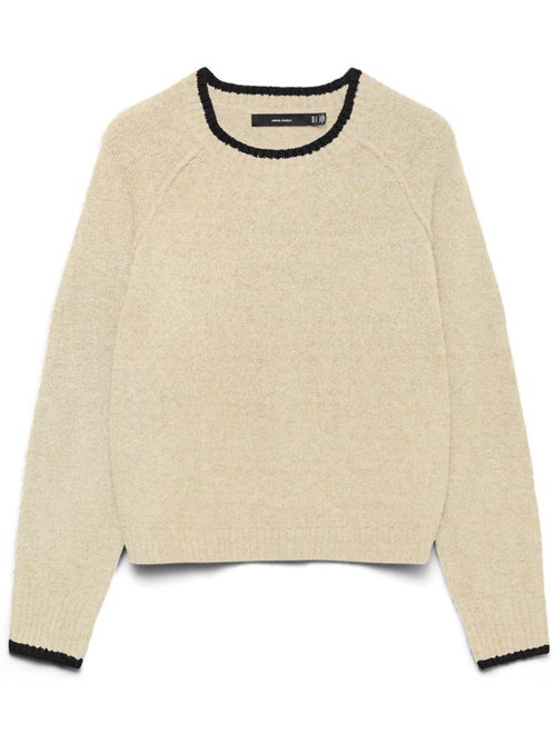 Camisola Raglan Maquarius Cru Vero Moda para Mulher - Kiabi Camisola Raglan Maquarius Cru Vero Moda para Mulher - Kiabi