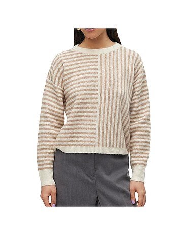 Camisola ranus bege/cru para mulher vero moda