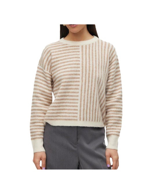 Camisola ranus bege/cru para mulher vero moda - Kiabi