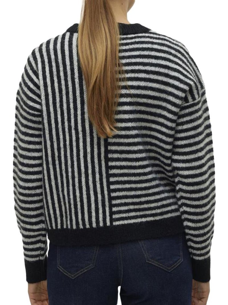 Camisola Ranus Vero Moda para Mulher Bege/Preta Preto - Kiabi