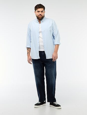 Camisola regata regular em malha canelada