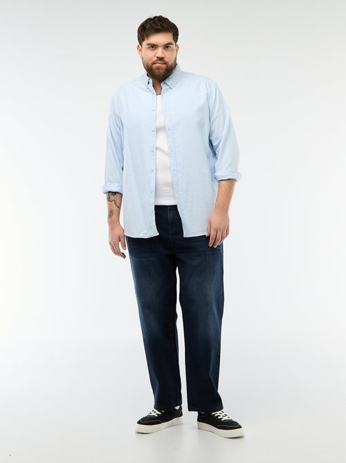 Camisola regata regular em malha canelada - Kiabi