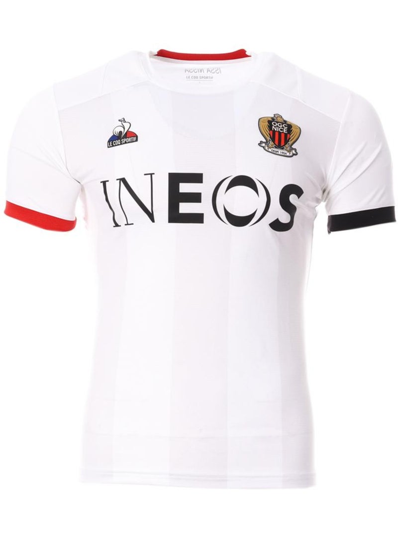 Camisola Réplica OGC Nice Principal Homem Le Coq Sportif 2023/2024 Branco - Kiabi