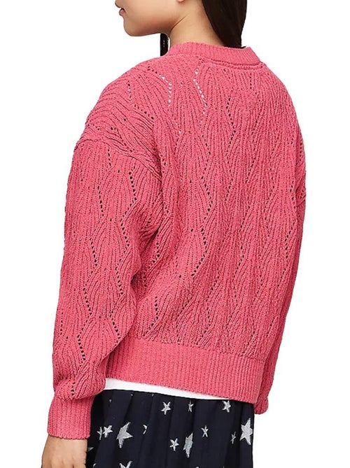 Camisola rosa de chenille para menina tommy hilfiger - Kiabi Camisola rosa de chenille para menina tommy hilfiger - Kiabi