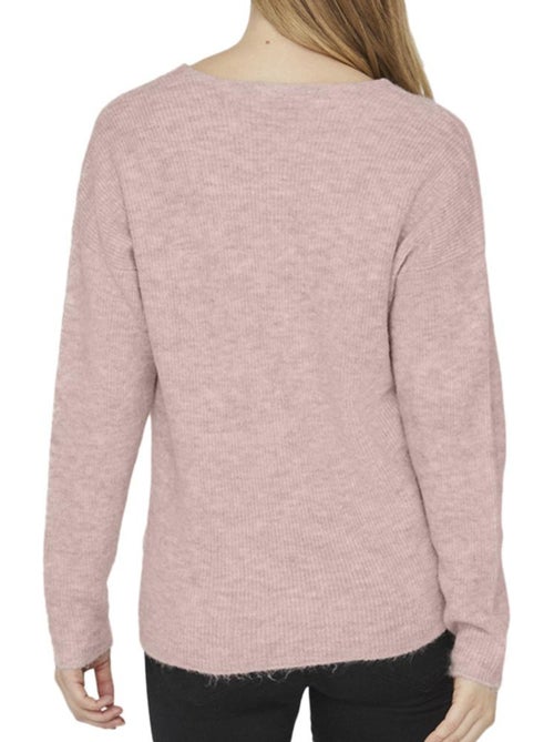 Camisola rosa de malha fina vero moda para mulher - Kiabi Camisola rosa de malha fina vero moda para mulher - Kiabi