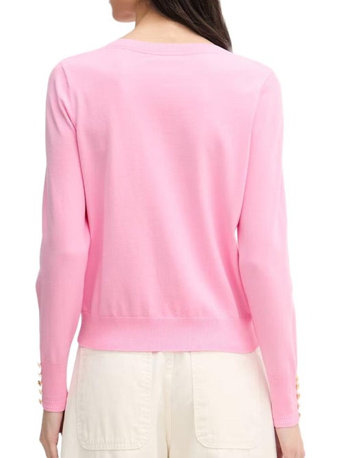 Camisola rosa de mulher tommy hilfiger em jersey - Kiabi