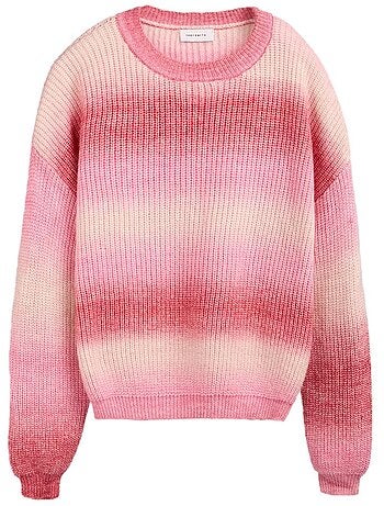 Camisola Rosa Teddy Smith Stripy para Mulher
