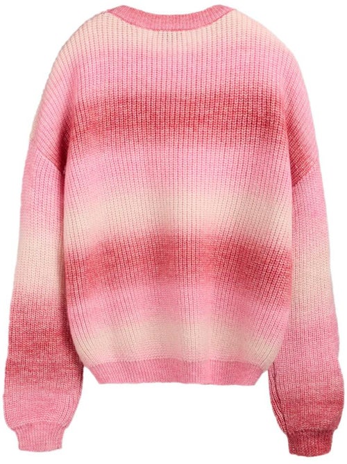 Camisola Rosa Teddy Smith Stripy para Mulher - Kiabi