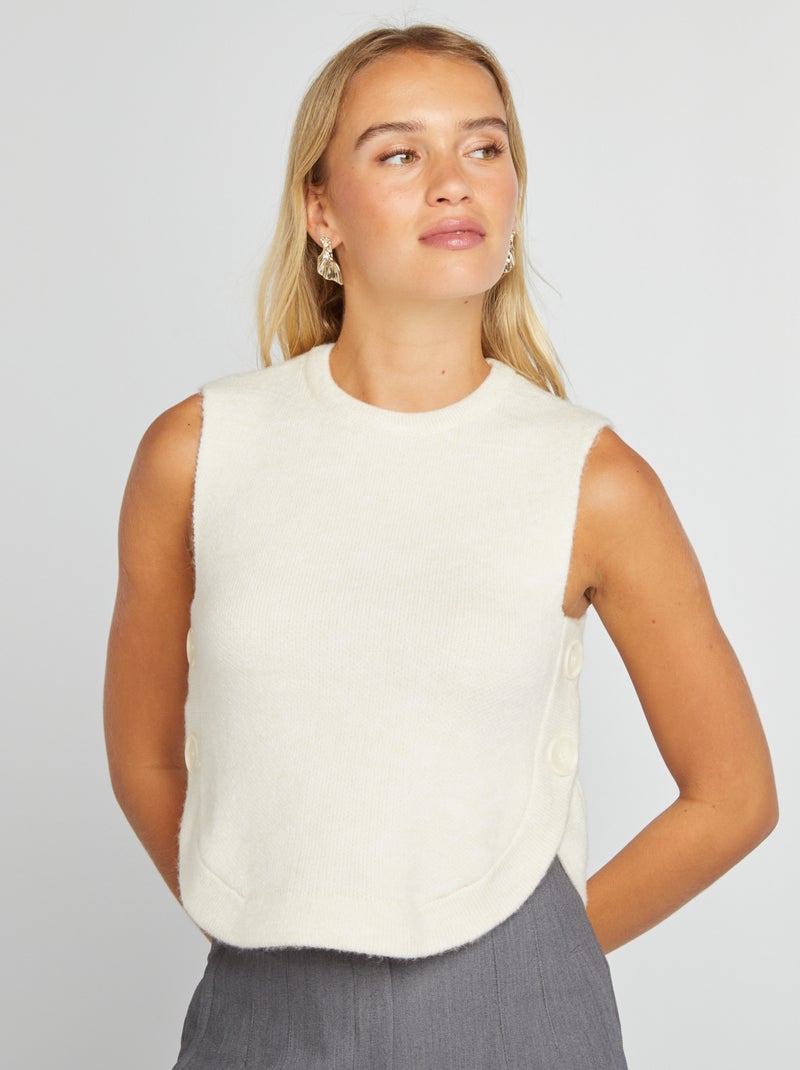 Camisola sem manga BEGE - Kiabi