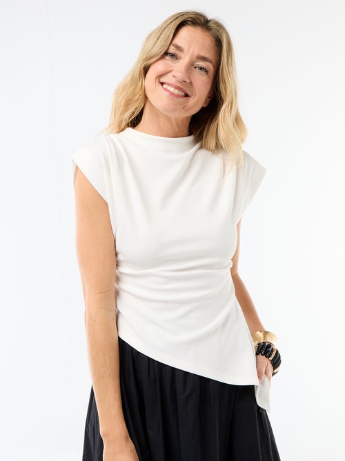 Camisola sem mangas assimétrica - Kiabi