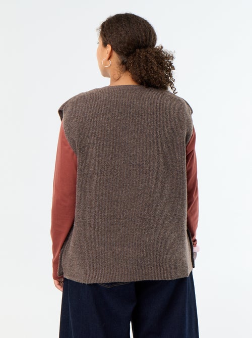 Camisola sem mangas com bijuteria dourada - Kiabi Camisola sem mangas com bijuteria dourada - Kiabi