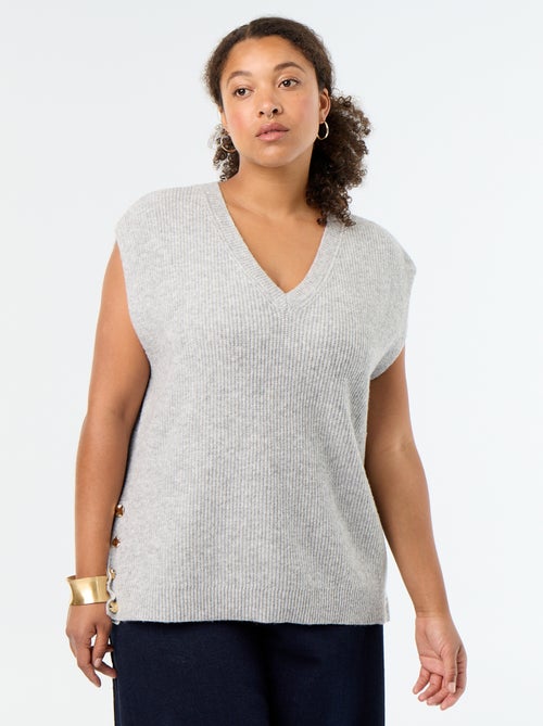 Camisola sem mangas com bijuteria dourada - Kiabi Camisola sem mangas com bijuteria dourada - Kiabi