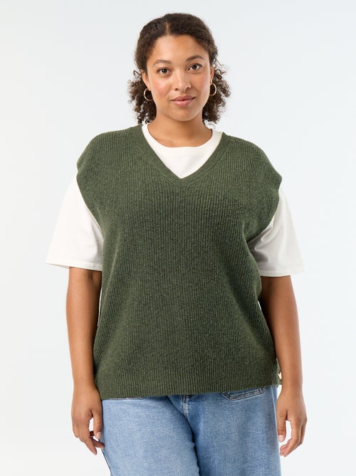 Camisola sem mangas com bijuteria dourada - Kiabi Camisola sem mangas com bijuteria dourada - Kiabi