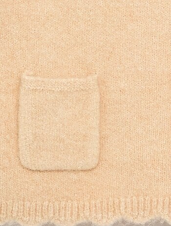 Camisola sem mangas com cachecol amovível