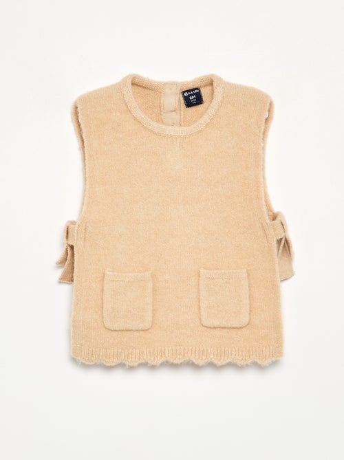 Camisola sem mangas com cachecol amovível - Kiabi Camisola sem mangas com cachecol amovível - Kiabi