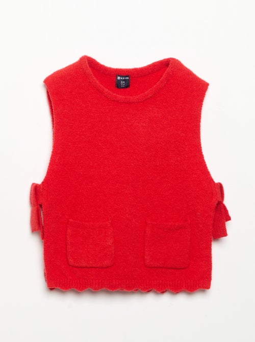 Camisola sem mangas com cachecol amovível - Kiabi Camisola sem mangas com cachecol amovível - Kiabi