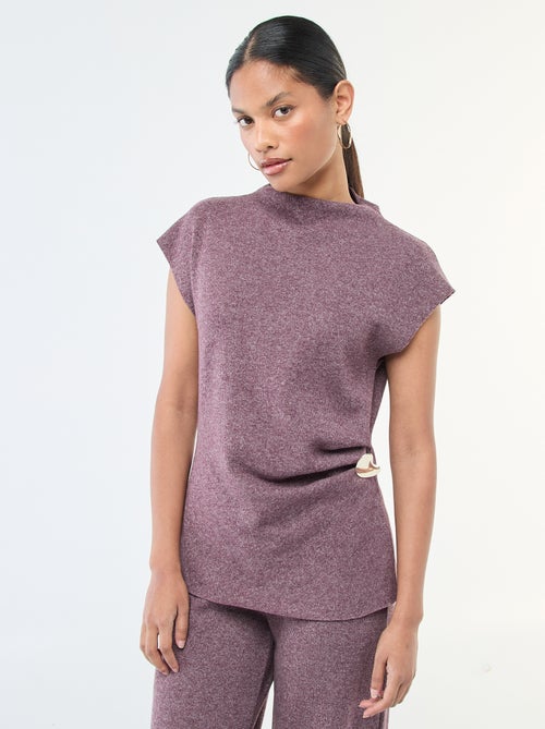 Camisola sem mangas com gola alta - Kiabi