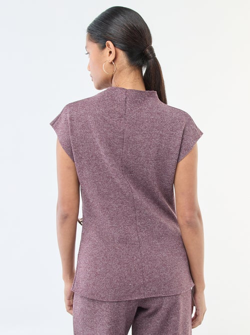 Camisola sem mangas com gola alta - Kiabi