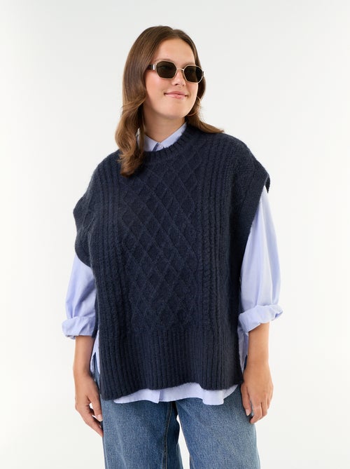 Camisola sem mangas com laço nas laterais - Kiabi