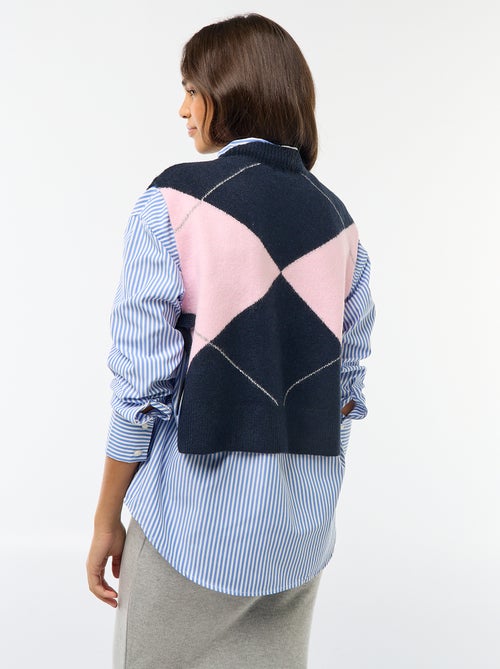 Camisola sem mangas com laços para atar nas laterais - Kiabi