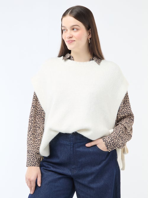 Camisola sem mangas com nó nas laterais - Kiabi