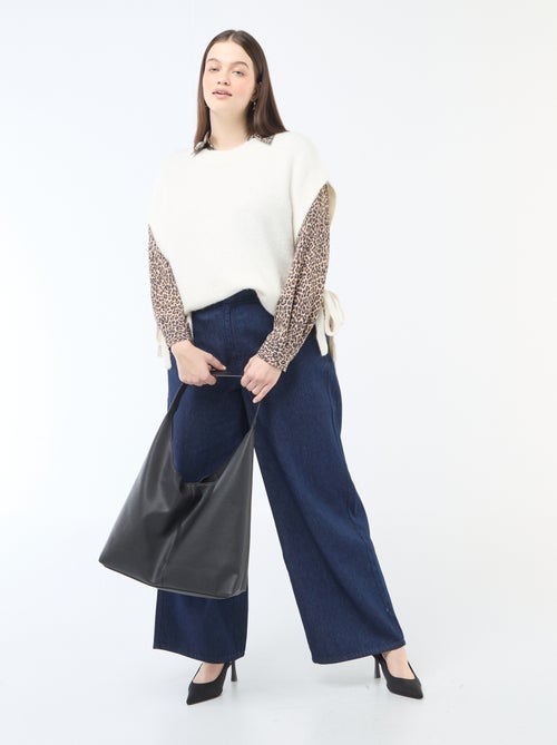 Camisola sem mangas com nó nas laterais - Kiabi