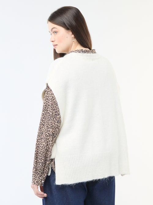 Camisola sem mangas com nó nas laterais - Kiabi