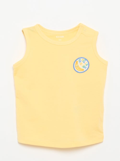 Camisola sem mangas com "patch" no peito - Kiabi Camisola sem mangas com "patch" no peito - Kiabi