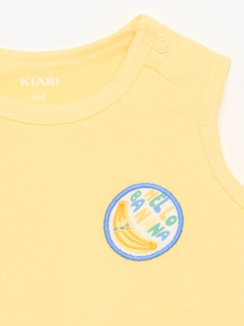 Camisola sem mangas com "patch" no peito - Kiabi Camisola sem mangas com "patch" no peito - Kiabi