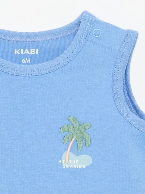 Camisola sem mangas com "patch" no peito - Kiabi Camisola sem mangas com "patch" no peito - Kiabi