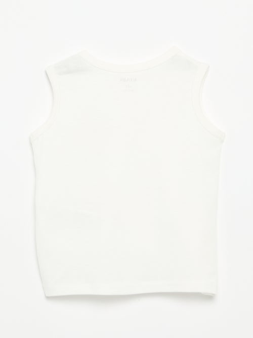 Camisola sem mangas com "patch" no peito - Kiabi