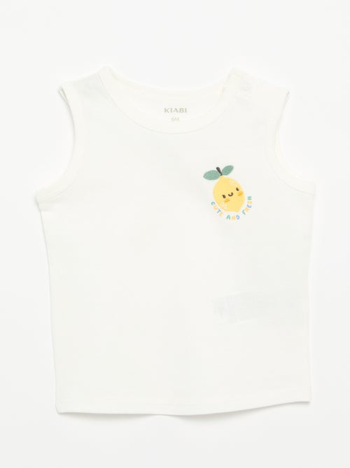 Camisola sem mangas com "patch" no peito - Kiabi Camisola sem mangas com "patch" no peito - Kiabi