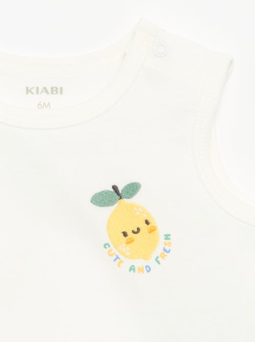 Camisola sem mangas com "patch" no peito - Kiabi Camisola sem mangas com "patch" no peito - Kiabi