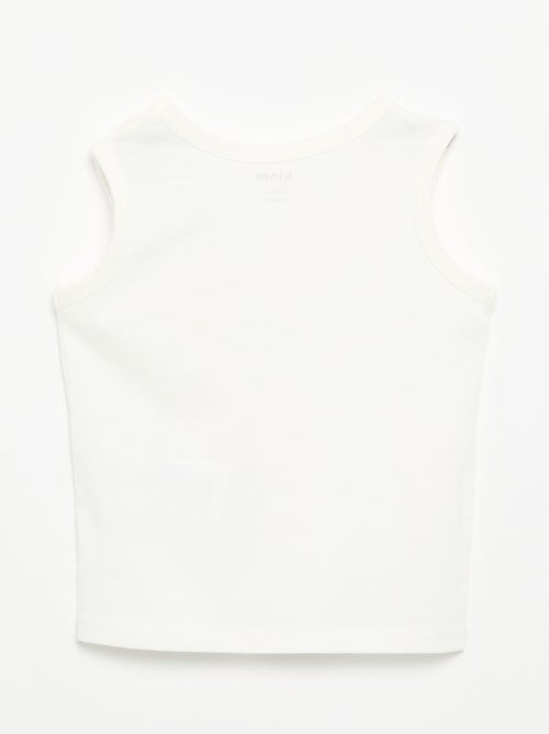 Camisola sem mangas com "patch" no peito - Kiabi Camisola sem mangas com "patch" no peito - Kiabi