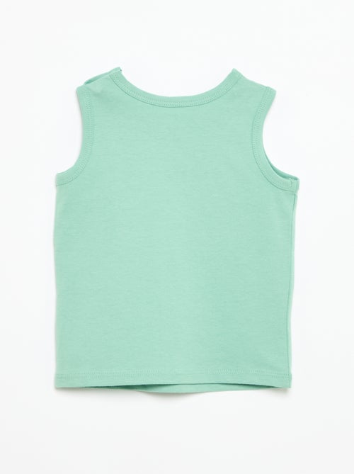 Camisola sem mangas com "patch" no peito - Kiabi