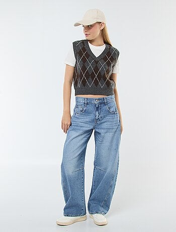 Camisola sem mangas com t-shirt 2 em 1