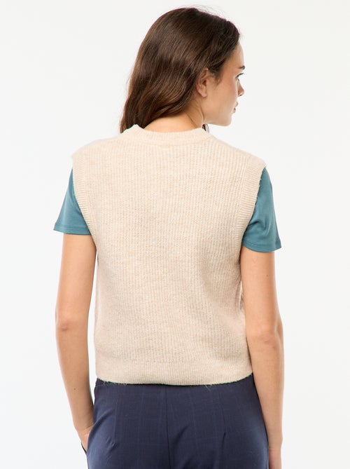 Camisola sem mangas com torcidos - Kiabi